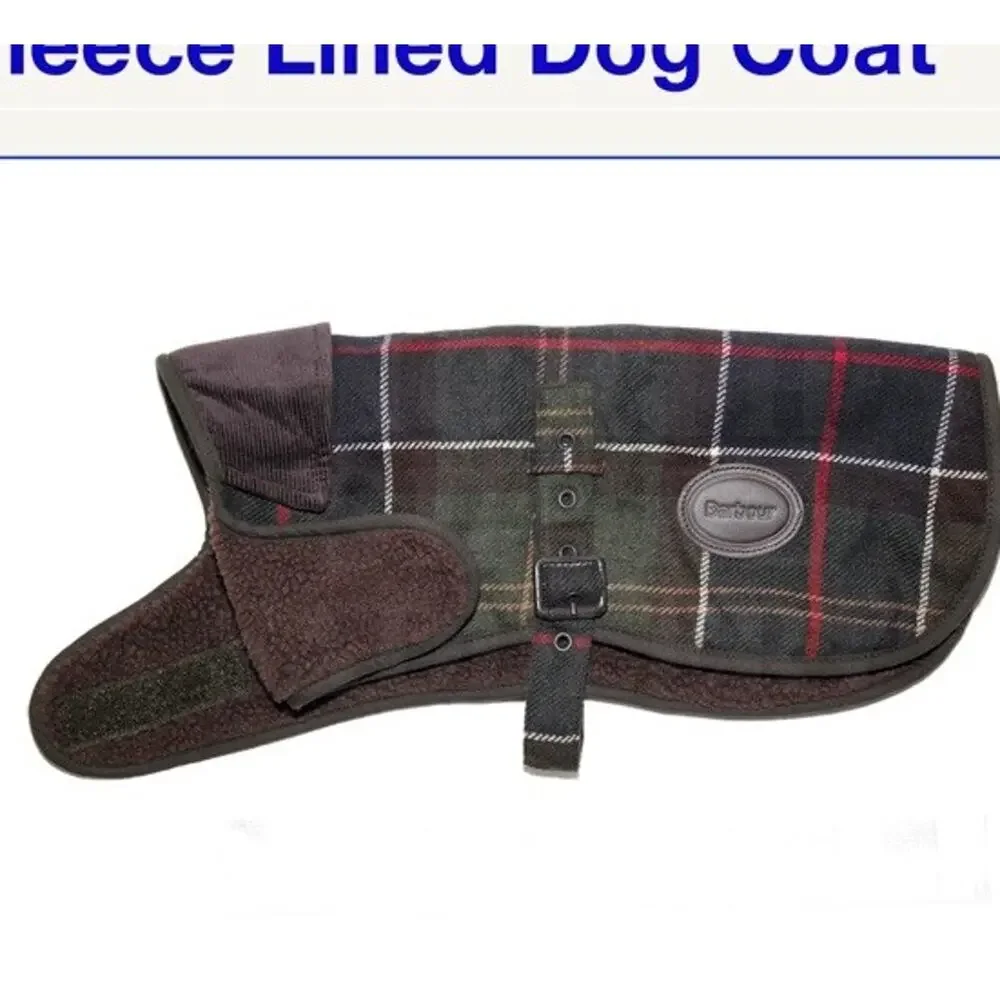 Barbour Wool Touch Fleece Lined Dog Coat Waterproof Sz M NEW $98